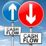 Cash flow concept.